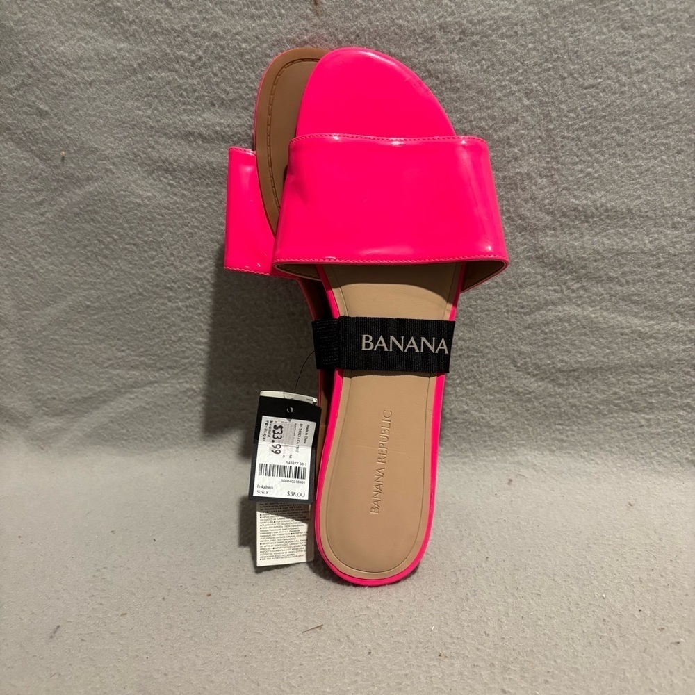 WOMENS BEIGE SLIP ON SANDALS - Picture 2 of 6